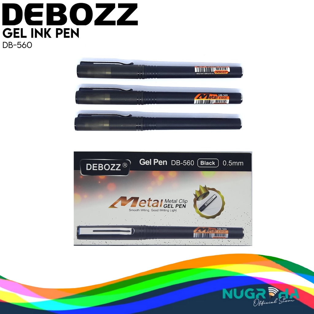 

PULPEN BALLPOINT PENA GEL INK 0.5 DEBOZZ DB-560