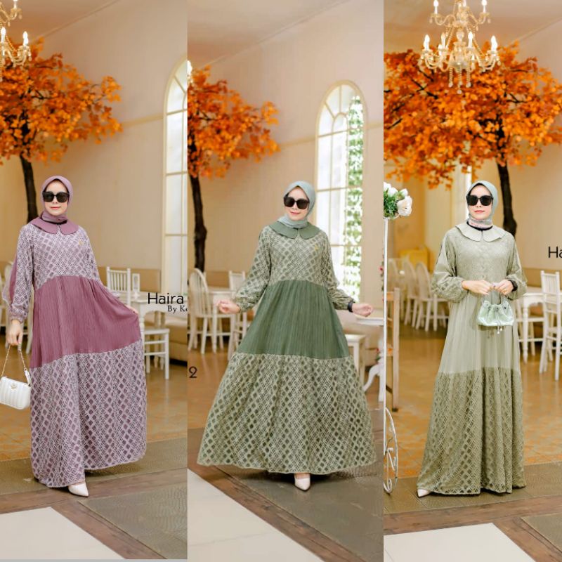 haira by Keyza/ gamis Keyza terbaru/ gamis Keyza/ gamis formal/ gamis edisi lebara