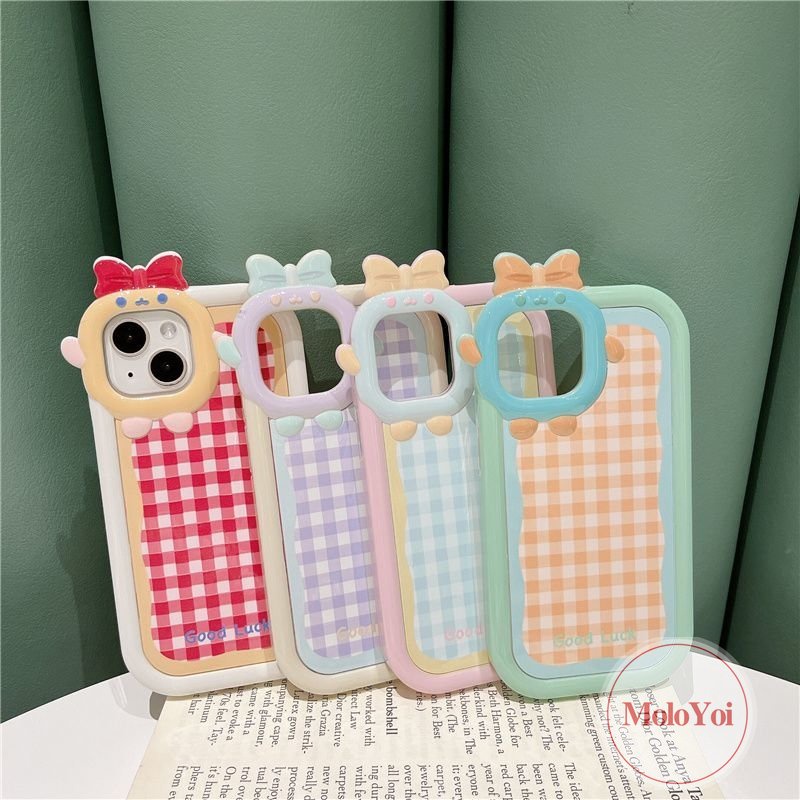 Soft Case Motif Kartun Monster Kecil 3D Untuk iPhone 11 13 14 12 Pro MAX 7 8 7 6 6S 14 Plus XRX XS MAX SE