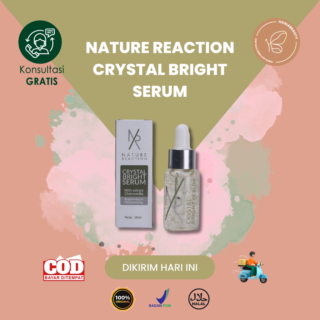 Bisa Cod - ORIGINAL Nature Reaction Crystal Bright Serum 20ml Serum NR Glow