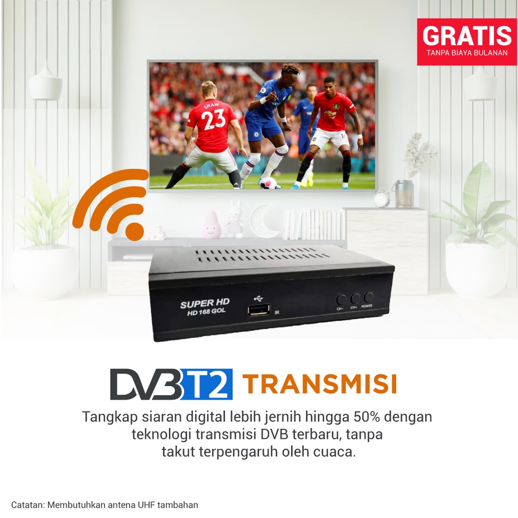 STB Set Top Box Super HD 168 Goal Komodo Harimau Kijang TERBAIK DVB T2 Di Kelas Penerima TV Siaran DIGITAL ORIGINAL STB Saja