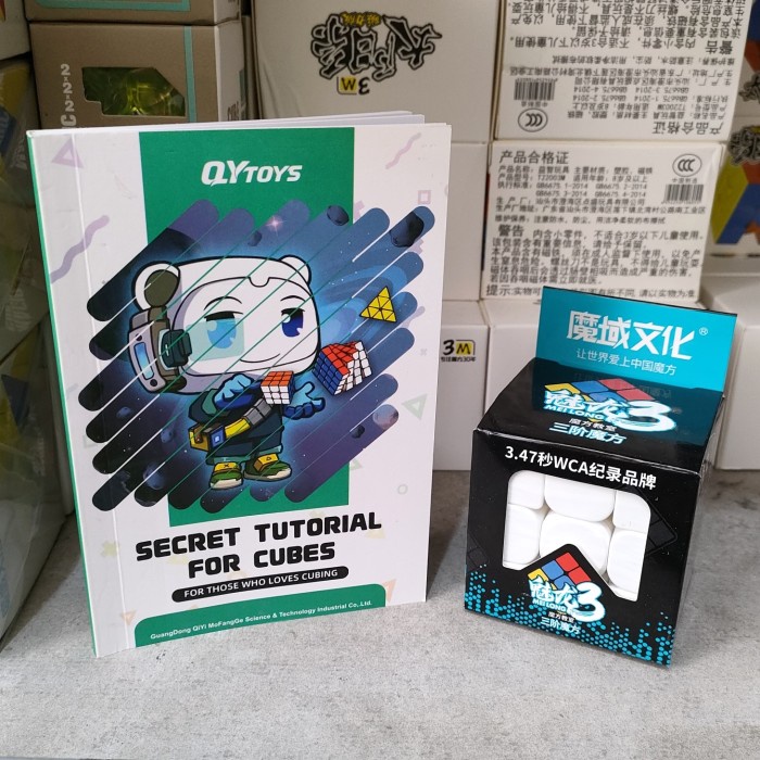 Original Paket Rubik 3x3 Original + Buku Tutorial Rumus Rubik - BASIC ST