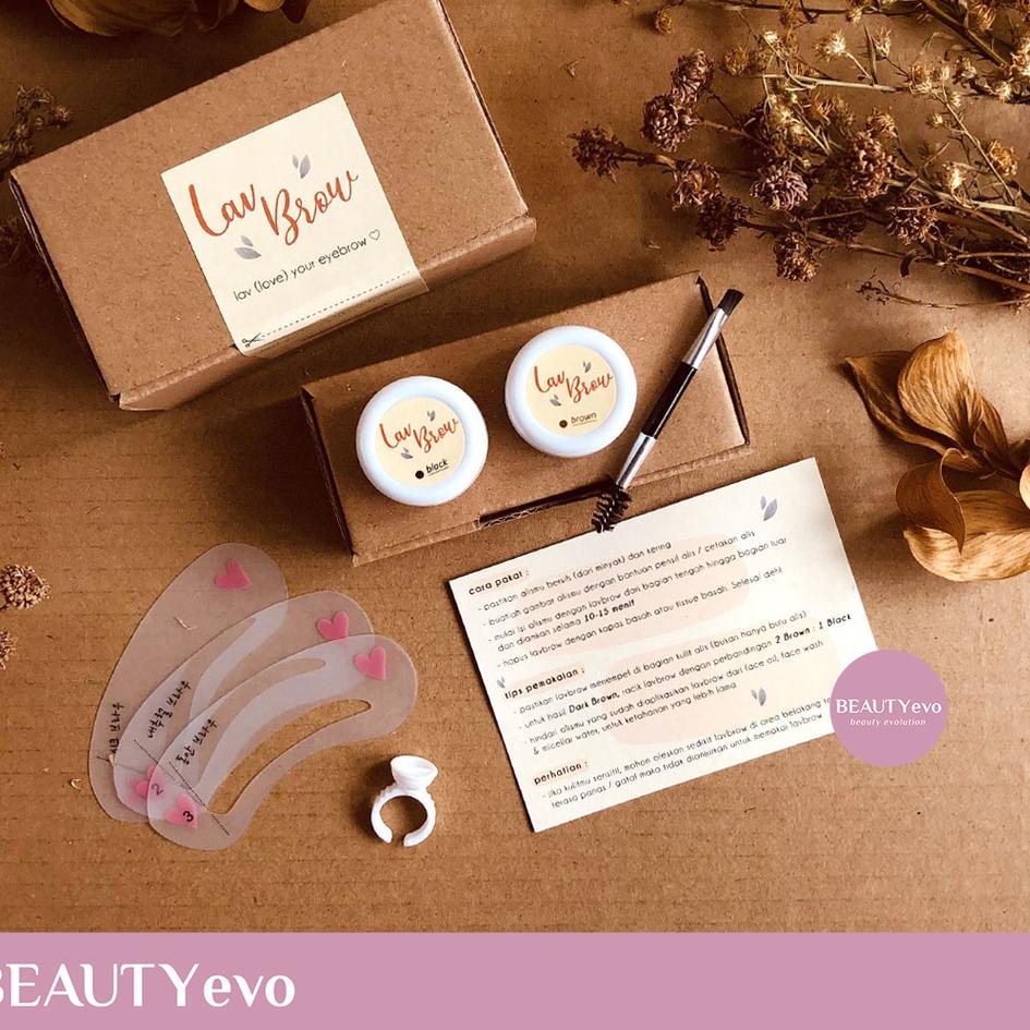 Dijamin Ori>/ PAKET HENNA ALIS TAHAN LAMA 2-5 HARI HALAL - LAVBROW