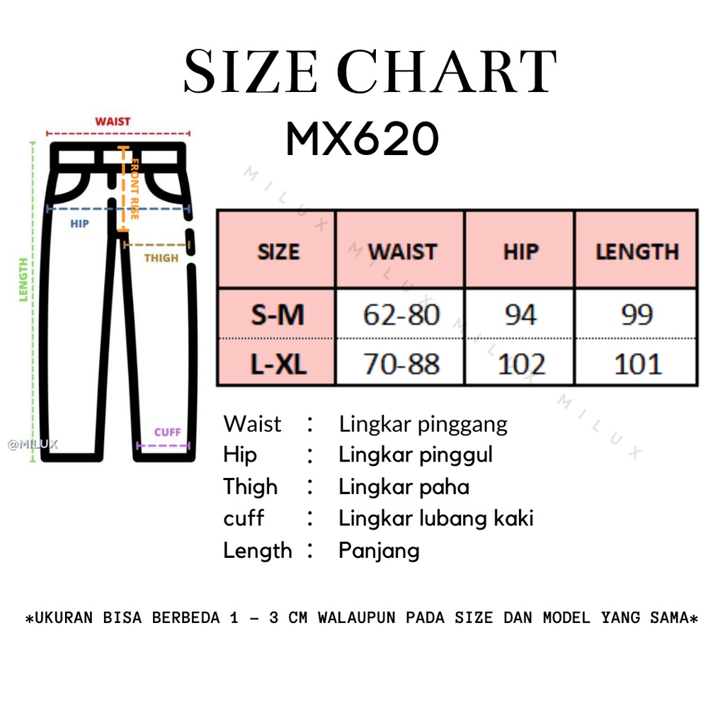 JOGGER PANTS CELANA PANJANG  WANITA MX620