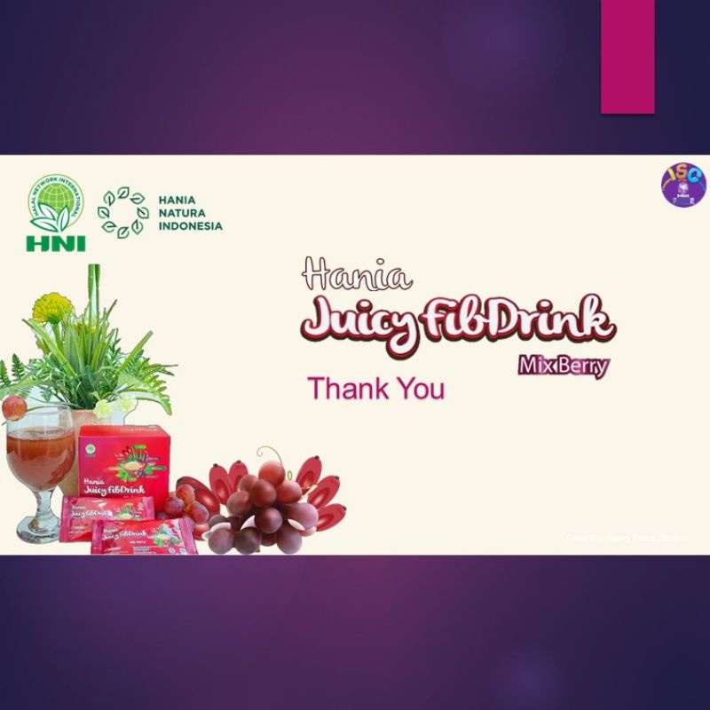

Hania Juicy FibDrink isi 10 sachet