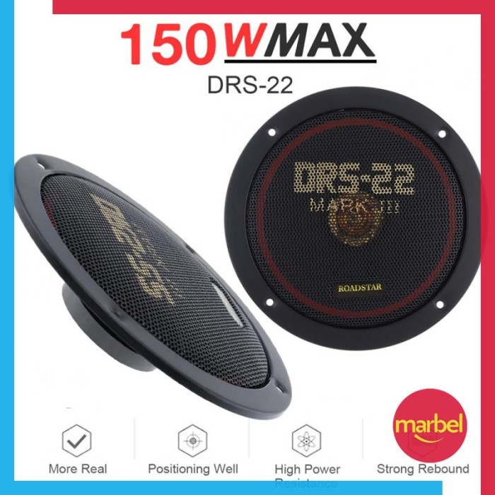 Speaker Mobil Full Range Hifi 6,5 Inch 150 Watt Stereo 2 Pcs DRS-22