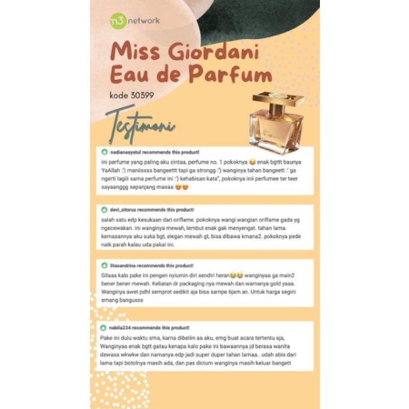 123 Miss Giordani Eau de Parfum