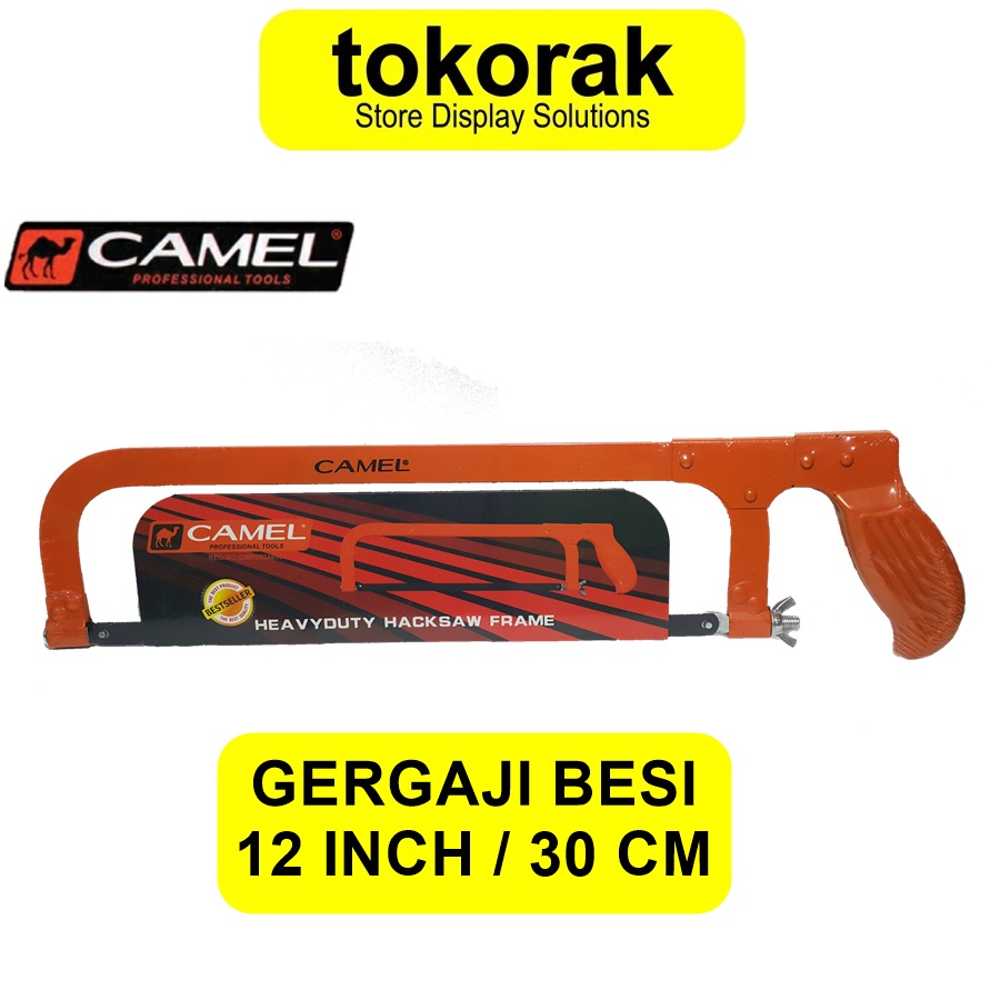 GERGAJI BESI PATEN 12 INCH CAMEL GAGANG STANG HEAVY DUTY STAN HACKSAW