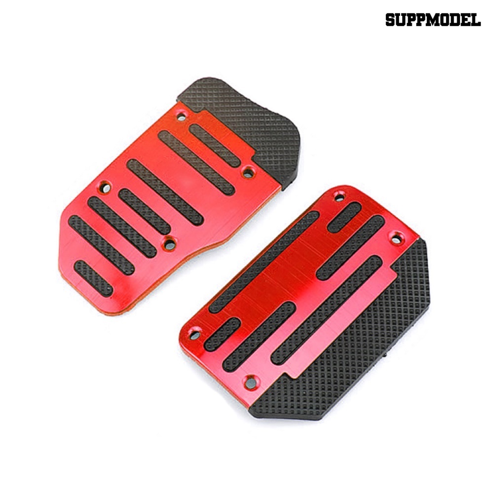 [Auto] 2pcs/3pcs Mobil Kendaraan Otomatis Manual Akselerator Rem Pedal Kaki Logam Set