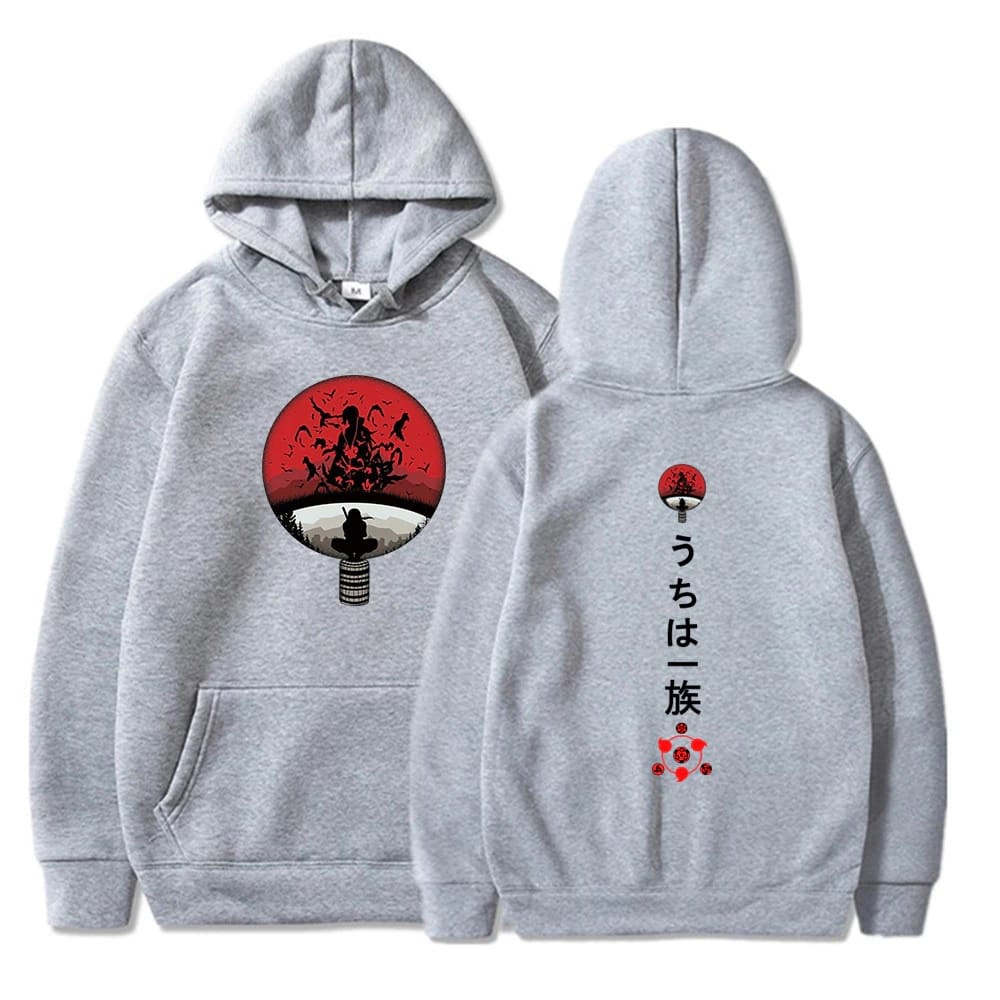 Sweater Hoodie Anime Naruto Itachi Sasuke Clan Uchiha Abbu Bahan Kain Fleece Tebal - Jaket Hoodie Pria Wanita Motip Pullprint Premium Unisex