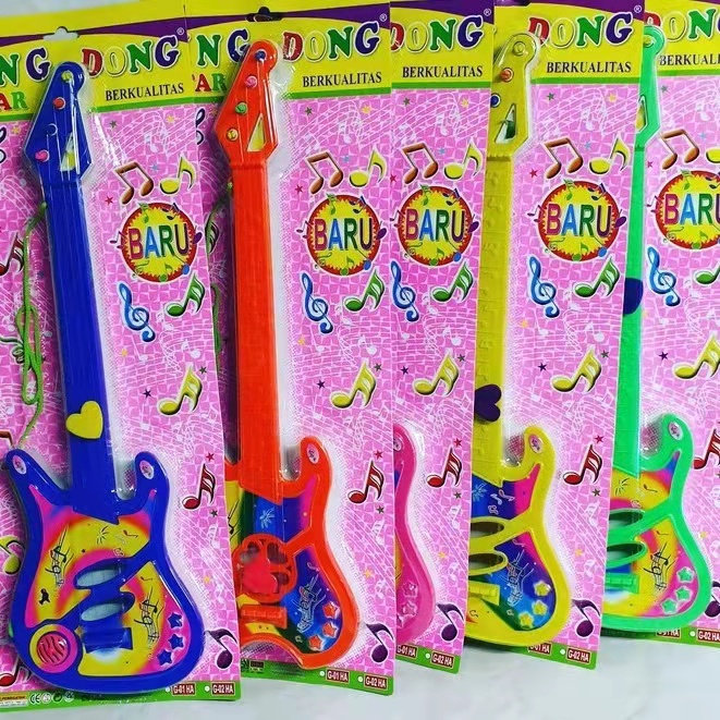 Mainan Anak Gitar Dingdong Petik Senar Edukasi Musik