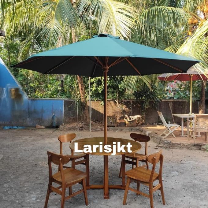 Meja &Kursi Jati Payung Taman Tenda Cafe
