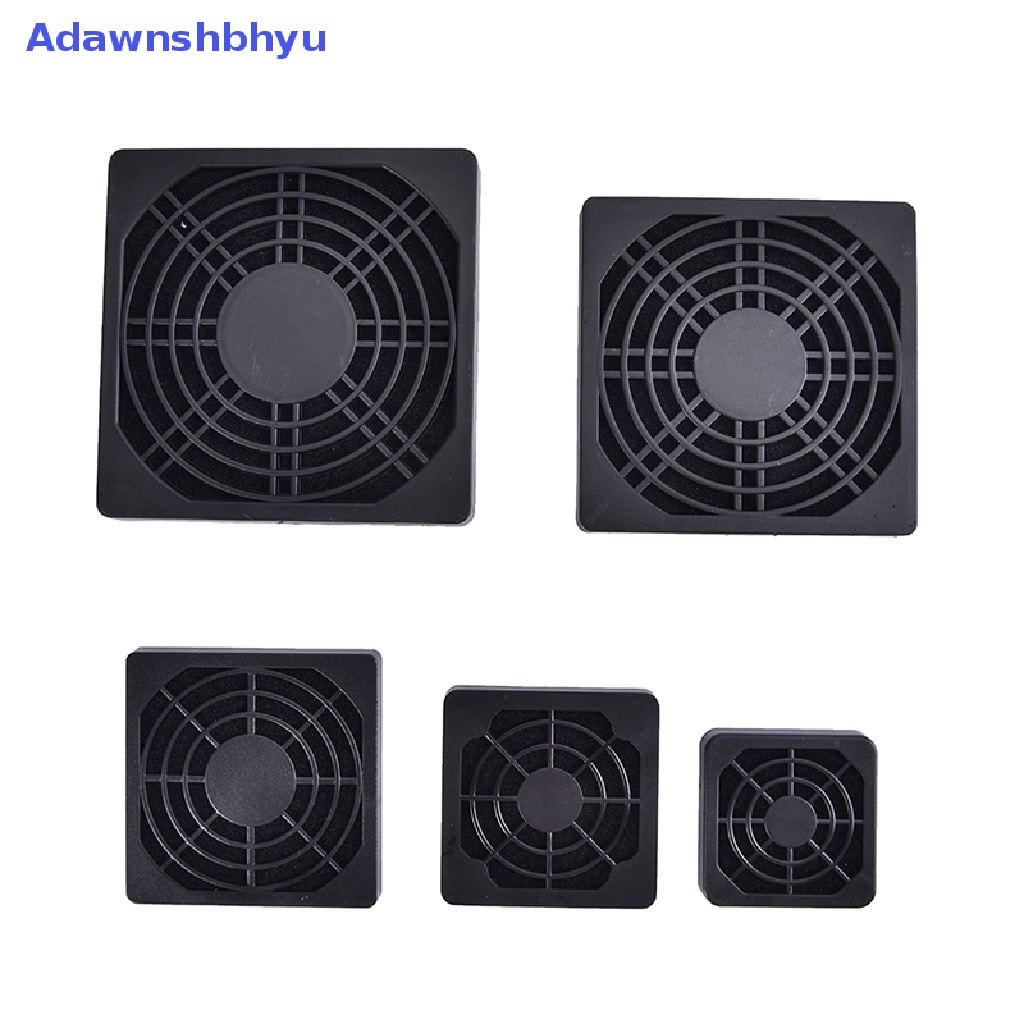 Adhyu 1Pc Pengaman Komputer Plastik Hitam Tahan Debu Dust Filterable PC Cooler Filter ID