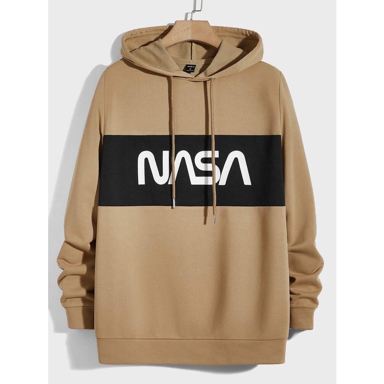 NASA BLOCK Jumper Hoodie II  Sweater Hoodie Trendy II Sweter Oblong Topi Sz M - XL ( Pria &amp; Wanita / Anak &amp; Dewasa )