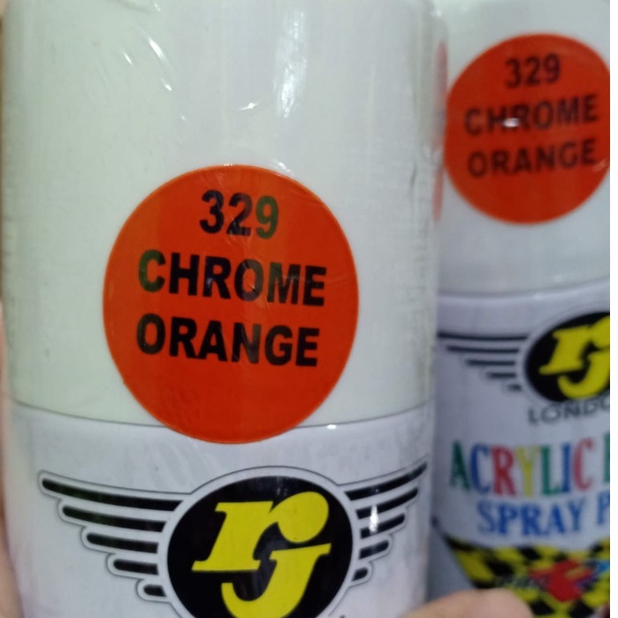 Pilok Pilox RJ London Warna Chrome Orange / Orange Krom (329) 300cc/300ml