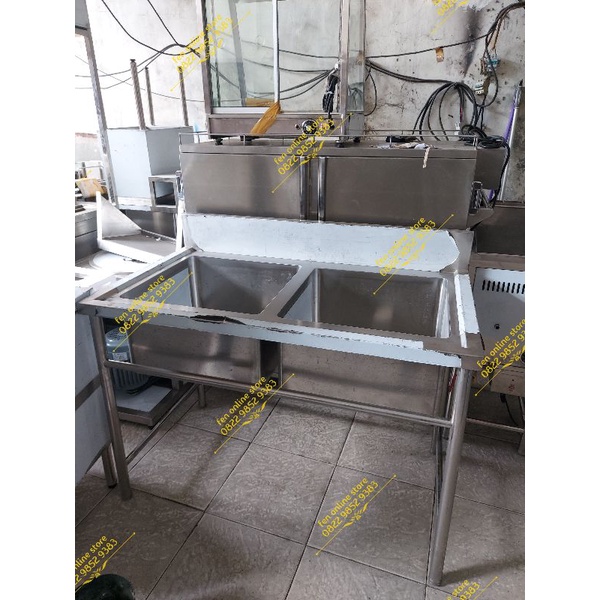 Double Sink Bowl/Sink 2 Bowl - Sink 2 Bak/Cuci Piring Stainless Steel