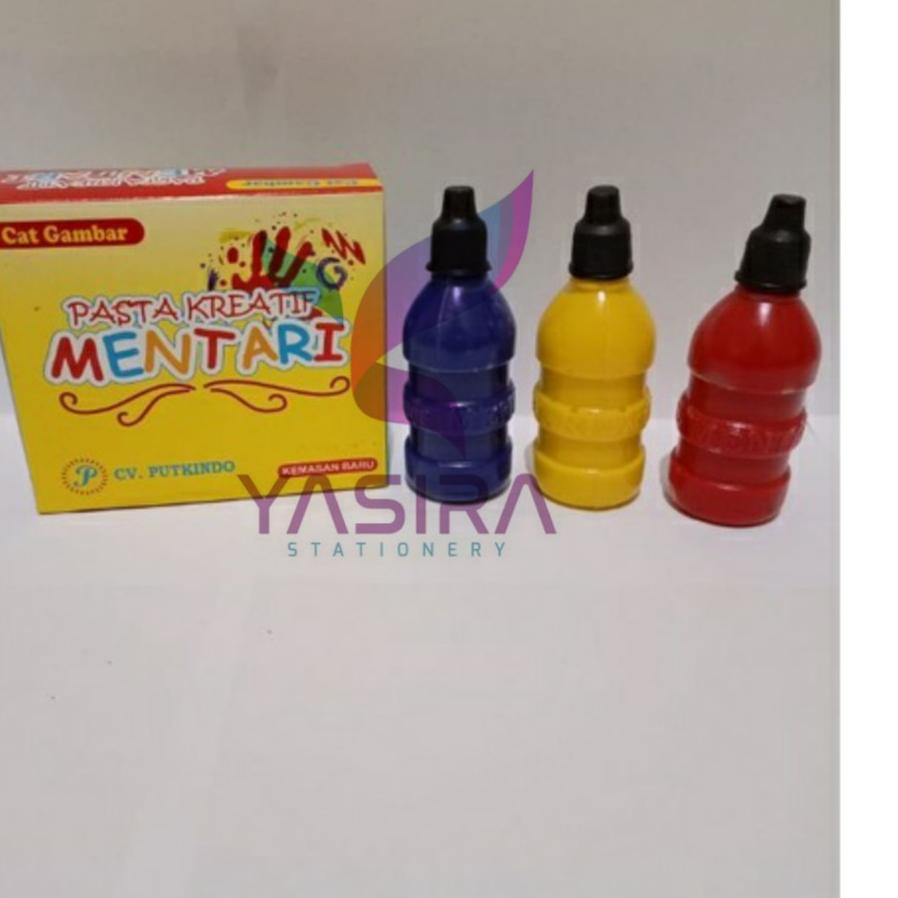 

⇵ ( 210 Gram ) SATU PACK 3 WARNA Cat Gambar Kerajinan Anak / Cat Finger Painting / Pasta Kreatif Mentari ⇚