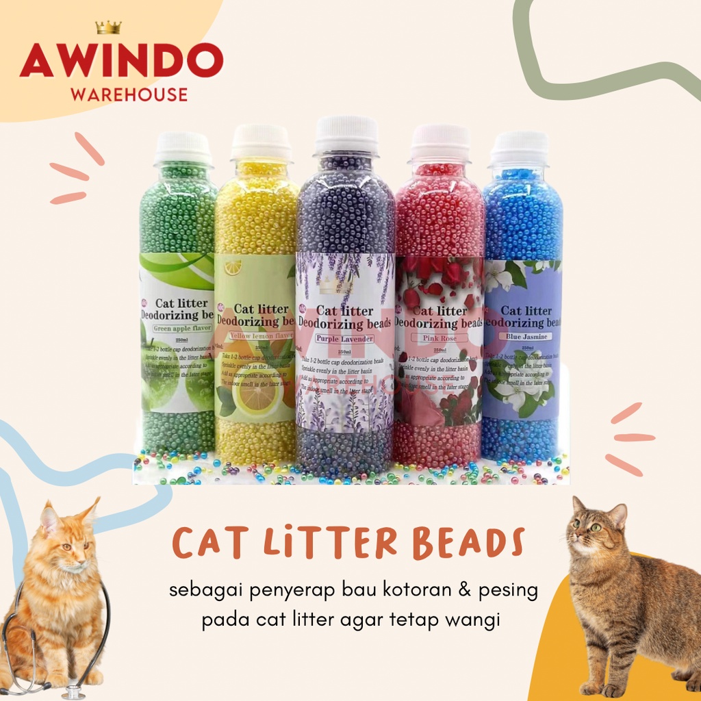 CAT LITTER BEADS - Pewangi Pasir Kucing Cat Litter 250gr