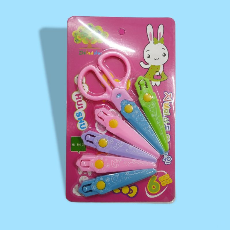 Gunting zig-zag plastik isi 6 MP301