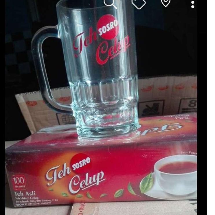 

【murah】 (FREE BUBBLE) Sosro Black Tea Teh Celup [100 Bags/ 1 Box] - Free Gelas logo