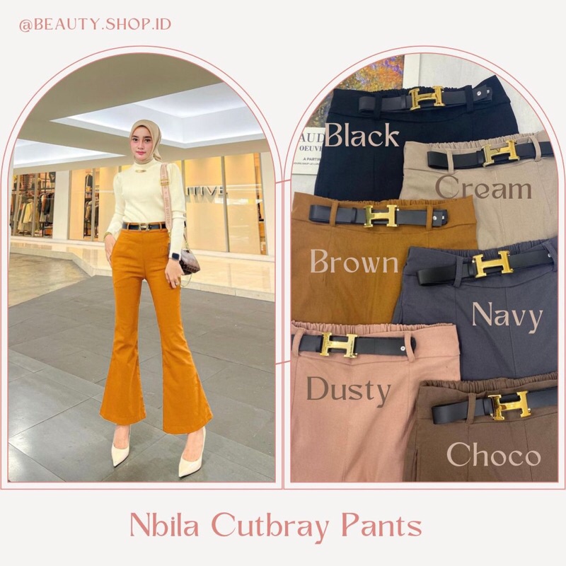 Nabila Cutbray Pants Import BKK - Celana Cutbray Wanita