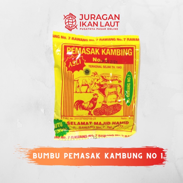 

Bumbu Pemasak Kambing No. 1 - 40 Gram