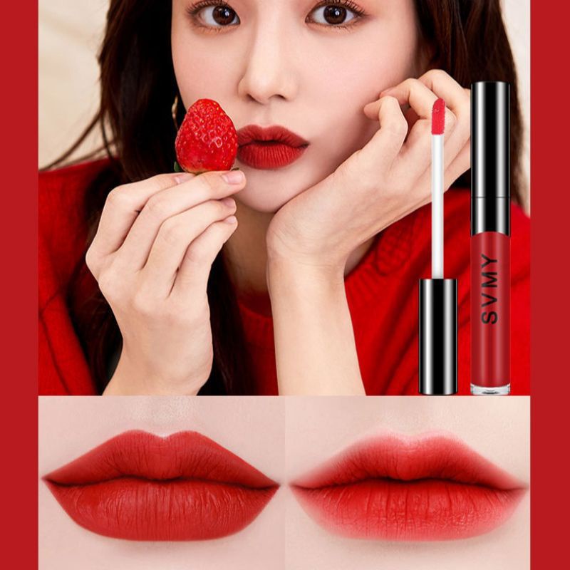Velvet lipglaze moisturizing waterproof lipstik SVMY