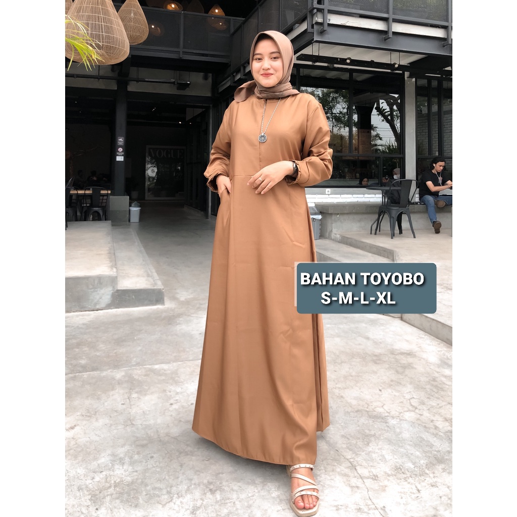 GAMIS PEMDA WANITA BAHAN TOYOBO  ( S-M-L-XL) GAMIS TERBARU /GAMIS MODEL DRES