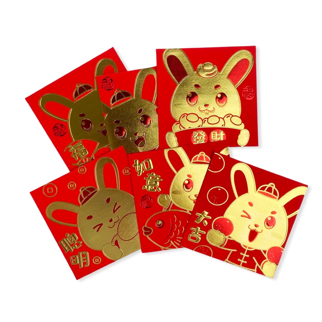 

Scoop Angpau Hongbao Imlek CNY Kelinci (6pcs mix) 65020201