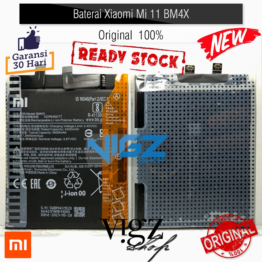 Baterai Xiaomi Mi 11 Mi11 BM4X Original 100%