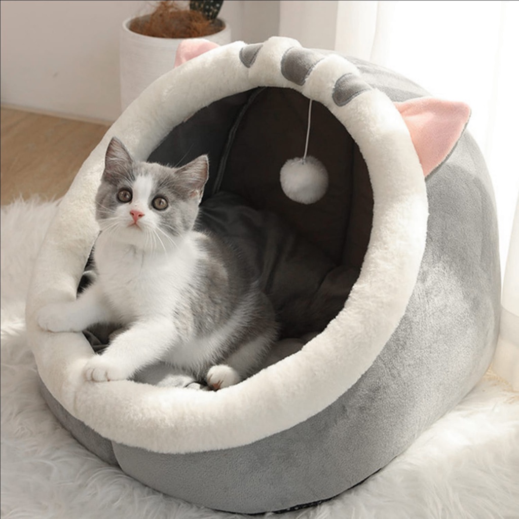 Pet Sleep Bed Rumah Tempat Tidur Hewan Kucing Anjing Kelinci Lembut