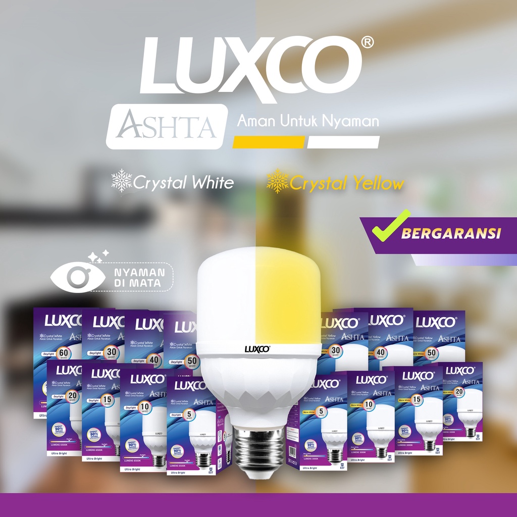 [COD] LAMPU LED LUXCO 5-60WATT TBULB KUALITAS IMPORT GARANSI RESMI, SERTIFIKAT SNI ISO FREE ONGKIR