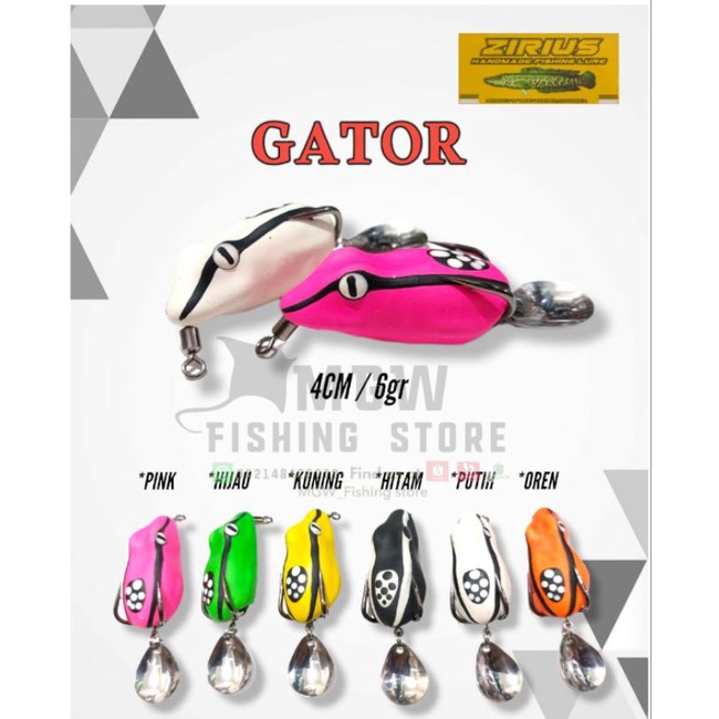 UMPAN CASTING SOFT FROG ZIRIUS GATOR