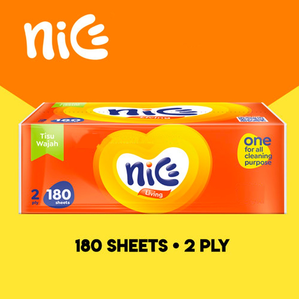 Nice Facial Tissue Tisu Wajah Soft Pack - 180 sheets