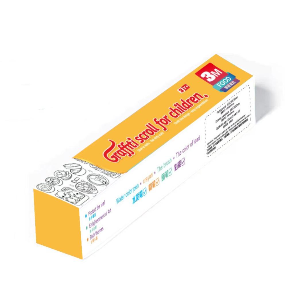 Needway Roll Gambar Anak Dewasa Children Gouache Art DIY Toys Drawing Sticker Little Artist Kertas Isi Warna