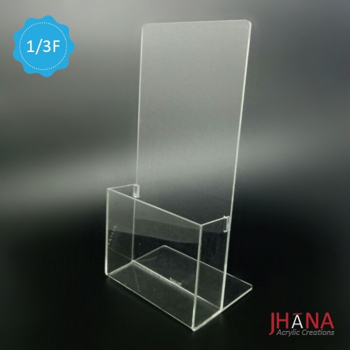 

TERLENGKAP Tempat Brosur Akrilik / acrylic Ukuran 1/3 F4 TB24 Code 4396