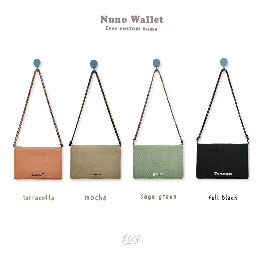 NUNO WALLET / ID CARD HOLDER/ SLINGBAG PHONE (FREE CUSTOM NAMA)