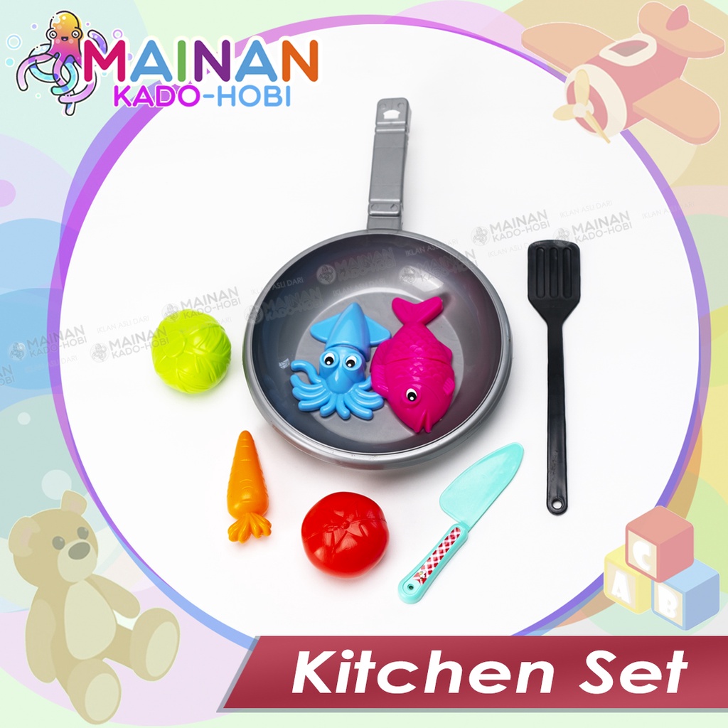 MAINAN ANAK PEREMPUAN SET KITCHEN ALAT MASAKAN DAPUR MAKANAN