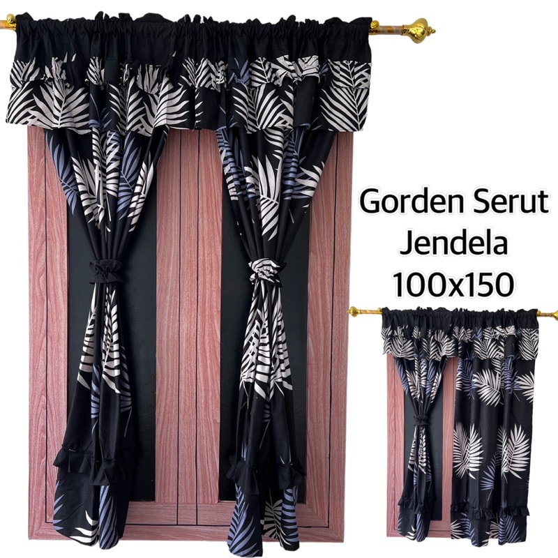 Gorden serut jendela 50+ pilihan motif