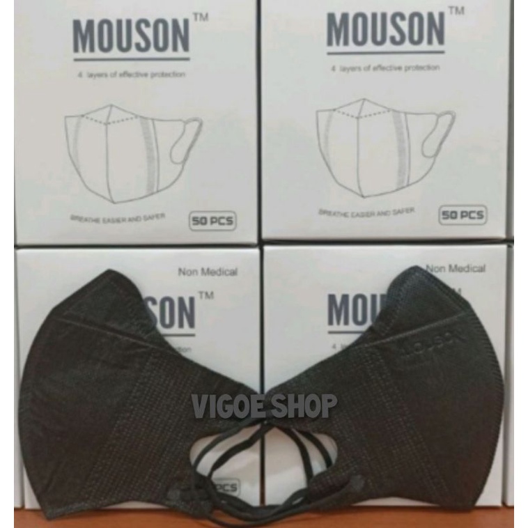 Masker Duckbill Garis isi 50pcs/Box Harga Grosir