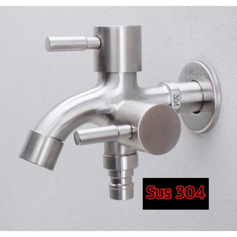 Promo kran keran double cabang asli stanlis steel sus 304 KERAN CABANG SUS 304 KRAN SHOWER MANDI STAINLESS 304 TIDAK NEMPEL MAGNET ANTI KARAT KERAN KRAN CABANG SUS 304 kran shower kran cabang ss  sus 304 KRAN STANLIS ASLI Keran Shower 1/2 Inch Sus 304