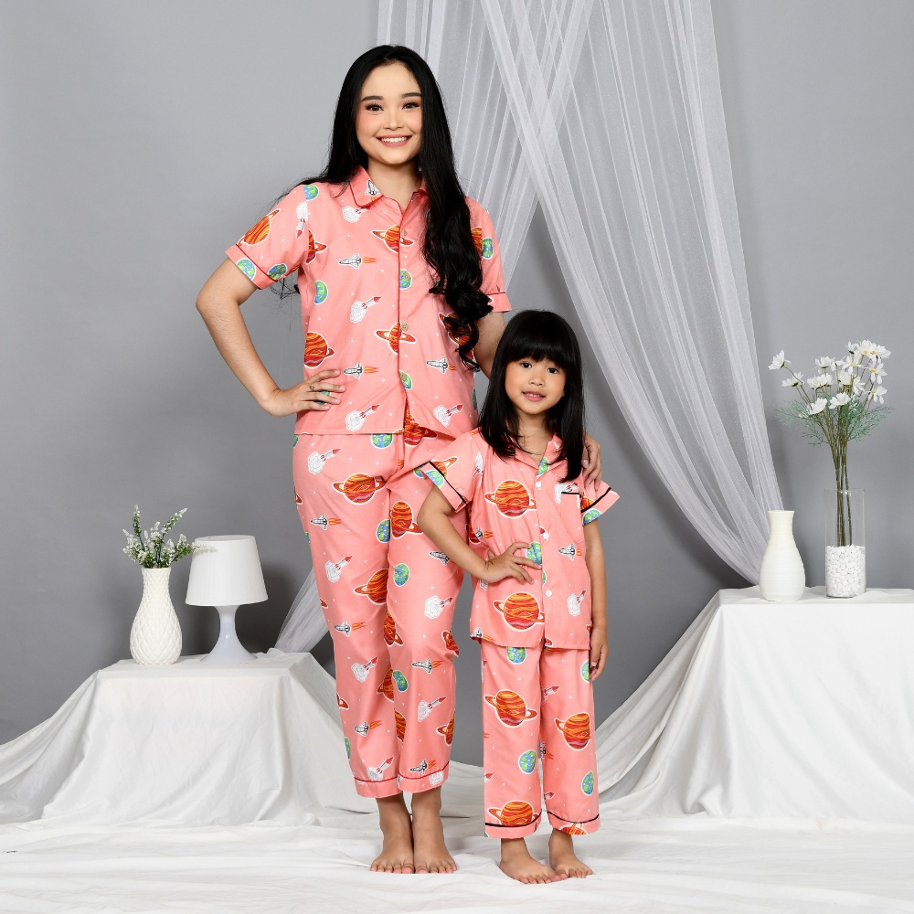 Cleopatra Piyama Wanita CP ( M, L, XXL ) Bahan Microtex / Motif Karakter / Setelan Baju Tidur Celana Panjang