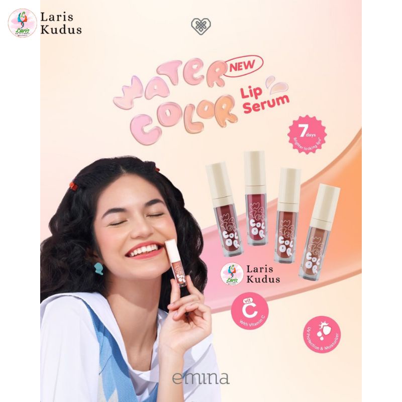 Emina Water Color Lip Serum 4 ml/Emina Water Color/Emina Lip Serum/Emina Serum Bibir/Lip Serum/Lip s