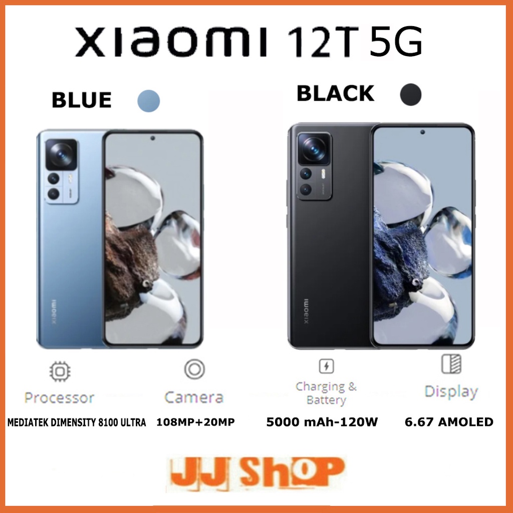 XIAOMI 12T &amp; 11T PRO 5G 12/256 8/256 GB &amp; XIAOMI 11T 5G 8/256 RAM 12GB 8GB ROM 256GB GARANSI RESMI