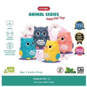 BABIESFIRST IQA666 ANGEL HAPPY OWL TOYS Mainan Edukasi Anak Bayi