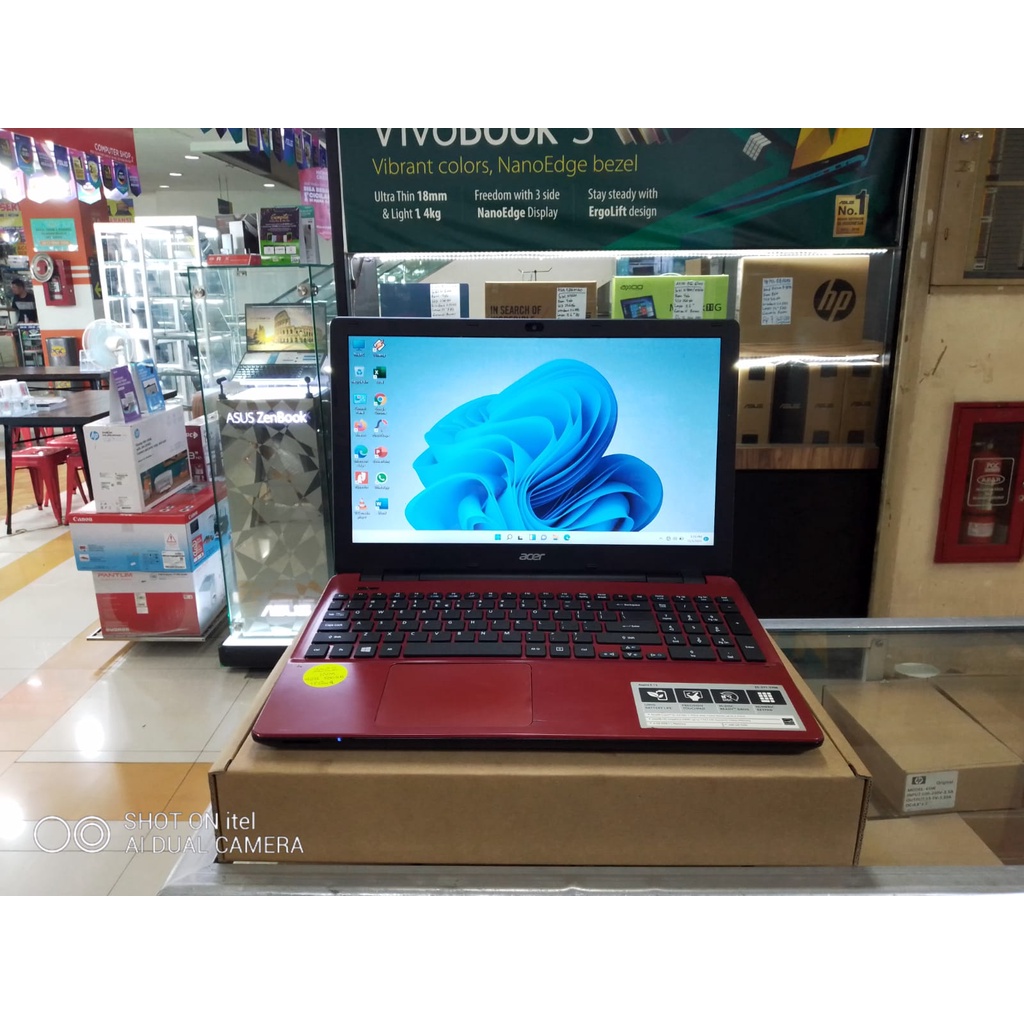 LAPTOP LEPTOP ACER CORE I5 RAM 4GB SSD 256 GB 15 INC GENERASI BARU WINDOWS11 ZOOM SIAP PAKAI