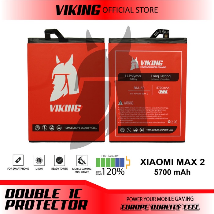 BATERAI VIKING XIAOMI MI MAX 2 BM50 DOUBLE POWER