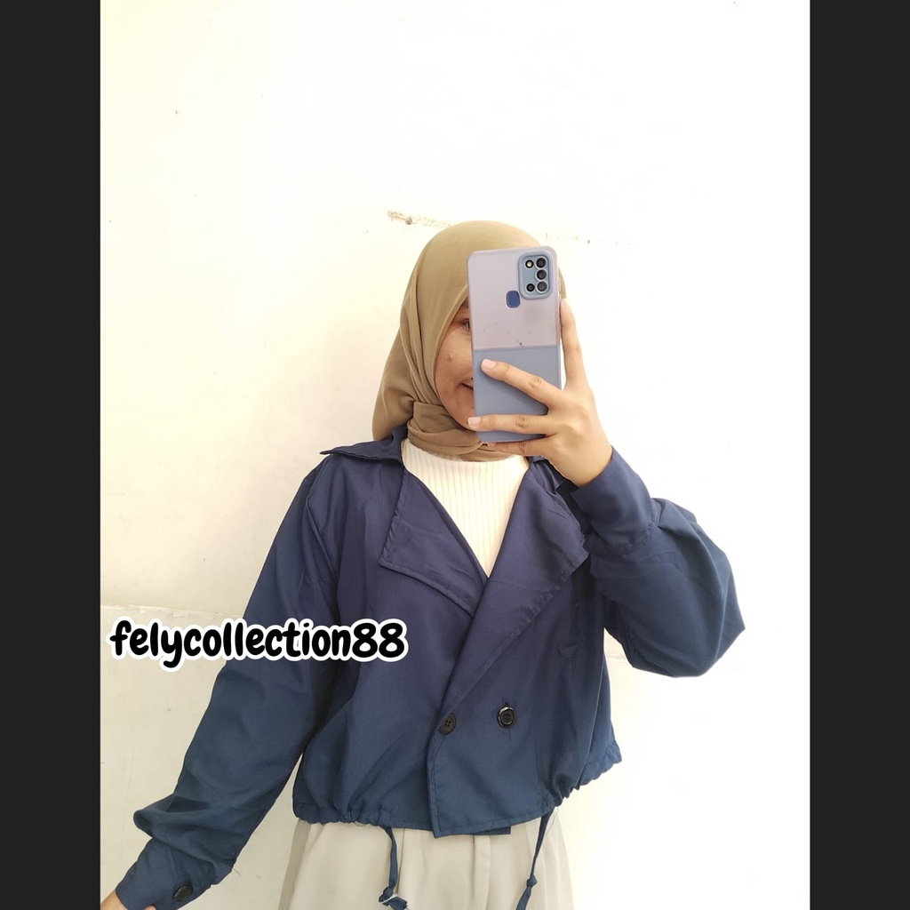 ADARA Blazer Crop // Outer Blazer Wanita Casual