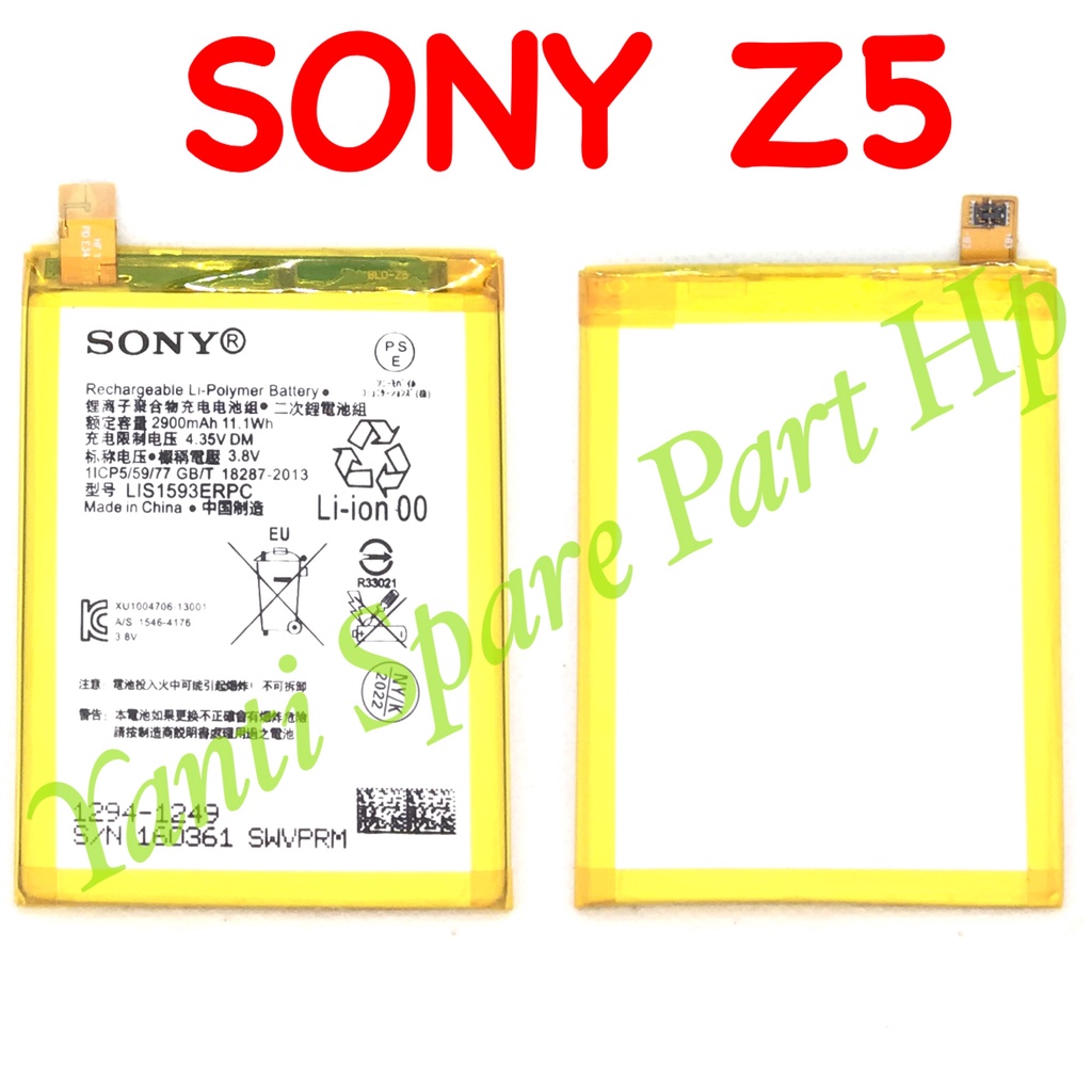 Baterai Sony Z5 Original New