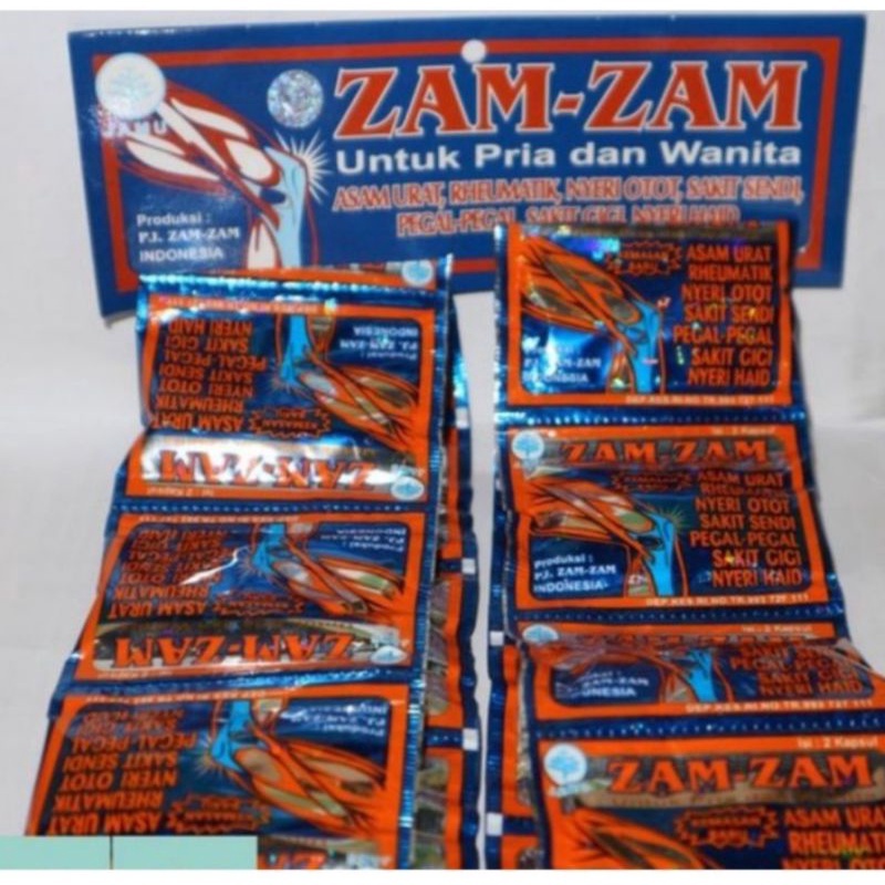 Jual Zam Zam Kapsul 20 Sachet @ 2 Kapsul Pegel Linu | Shopee Indonesia